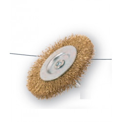 Sidamo Brosse Circulaire Sur Tige 6mm D.75 Fil Ondule Acier Laitonne Kobleo