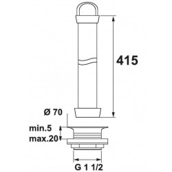 Bossini Bonde surverse 400 mm Kobleo