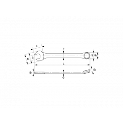 Irimo Clé mixte 228 mm 3/4 in 25A-24-2 Irimo Kobleo