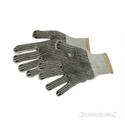 Silverline Gants à points PVC sur paume et revers Kobleo Silverline Gants à points PVC sur paume et revers Kobleo