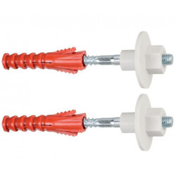 Ram Lot de 2 Fixations pour lavabo, WC, bidet 8 x 110 mm Kobleo