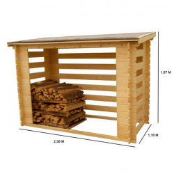 Habrita Foresta Abri range-bûches fermé esthétique structure madriers 4 stères bois RB Kobleo Habrita Foresta Abri range-bûches fermé esthétique structure madriers 4 stères bois RB Kobleo
