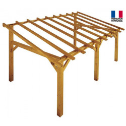 Jardipolys Auvent en bois 1 pan 15 m2 SHERWOOD Kobleo Jardipolys Auvent en bois 1 pan 15 m2 SHERWOOD Kobleo