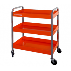 Bahco Chariot en aluminium à trois plateaux orange 759 x 432 x 1025 mm 1470K Kobleo
