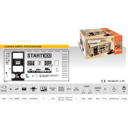 Gys Chargeur démarreur 12-24V 800W START 300 Gys Kobleo