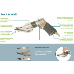 Lacme Cisaille révolver à air comprimé Pro 5,5mm Kobleo