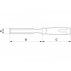 Bahco Ciseau manche bois pour le travail du bois lame 24 mm 425-24 Bahco Kobleo Bahco Ciseau manche bois pour le travail du bois lame 24 mm 425-24 Bahco Kobleo
