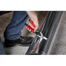 Milwaukee Cisaille aviation métal coupe à droite Kobleo