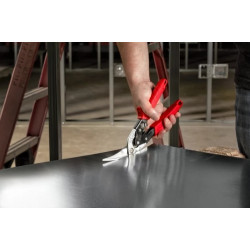 Milwaukee Cisaille aviation métal lame extra-longue 63 mm coupe à droite Kobleo