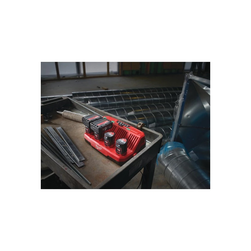 Milwaukee Chargeur M12 4 batteries 12V 2/3/4/6 Ah M12 C4 Milwaukee Kobleo Milwaukee Chargeur M12 4 batteries 12V 2/3/4/6 Ah M12 C4 Milwaukee Kobleo