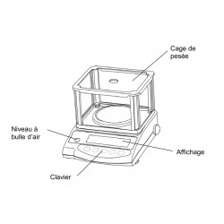 Kern sohn Balance de précision EW 220-3NM portée 220g D118mm Kern Kobleo