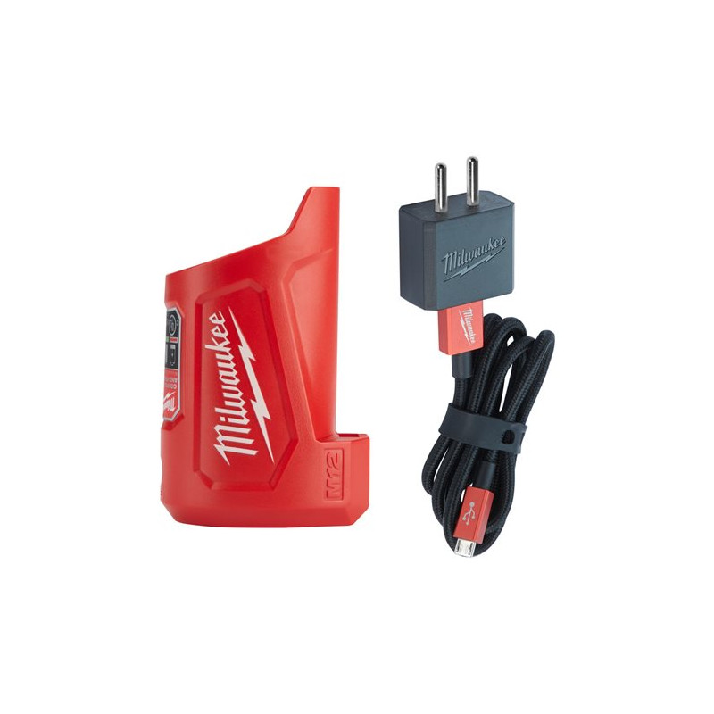 Milwaukee Chargeur et adaptateur compact M12™ pour batterie Li-Ion M12 TC Kobleo