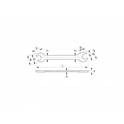Irimo Clé à fourche double 10x13 mm 10-1013-1 Irimo Kobleo