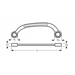 Bahco Clé polygonale demi-lune 15 x 17 mm 1943M-15-17 Bahco Kobleo Bahco Clé polygonale demi-lune 15 x 17 mm 1943M-15-17 Bahco Kobleo