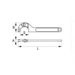 Irimo Clé à ergot interchangeable 35-50 mm 29P-3550-2 Irimo Kobleo