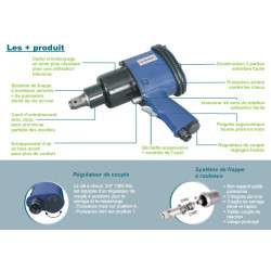 Lacme Clé à chocs à air comprimé 3/4 1000Nm Kobleo