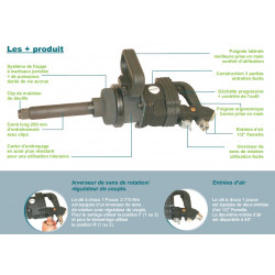 Lacme Clé à chocs à air comprimé 1 2710Nm Kobleo