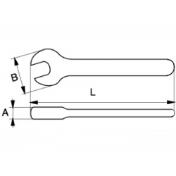Bahco Clé à fourche isolée 30 mm 6MV-30 Bahco Kobleo Bahco Clé à fourche isolée 30 mm 6MV-30 Bahco Kobleo