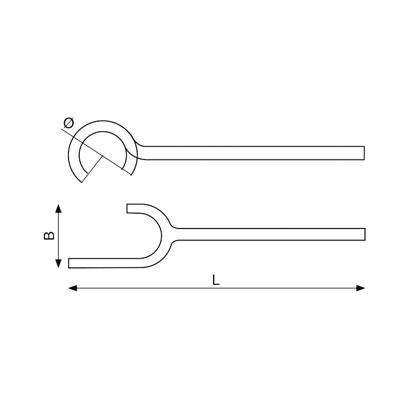 Bahco Clé à ergot valve antidéflagrante cuivre béryllium diamètre 32 mm NSB2 Bahco Kobleo Bahco Clé à ergot valve antidéflagrante cuivre béryllium diamètre 32 mm NSB2 Bahco Kobleo
