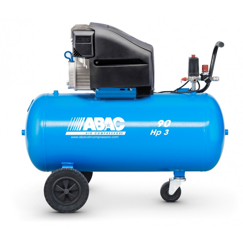 ABAC Compresseur à piston lubrifié 90L 10 bar 3CV 186 m3/h PRO ESTORIL L30P Kobleo