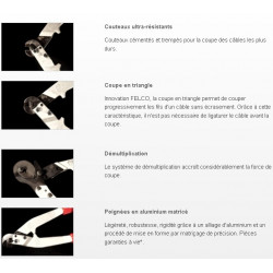 Felco Coupe Câbles acier L:73 cm D:12,7mm C112 Felco Kobleo