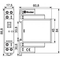 Finder Contacteur modulaire 1 module 25A Kobleo