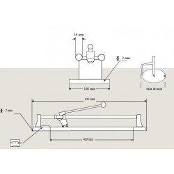 Fartools Coupe carrelage manuel capacité 400 mm coupe maxi 16 mm TCM 402C Kobleo