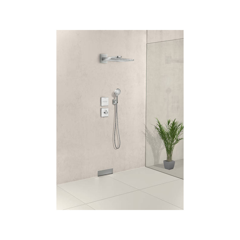 Hansgrohe Coude de raccordement Square support de douche FixFit chromé Hansgrohe Kobleo Hansgrohe Coude de raccordement Square support de douche FixFit chromé Hansgrohe Kobleo