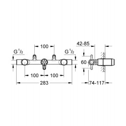 Grohe Corps encastré 1/2″ pour mélangeur Kobleo