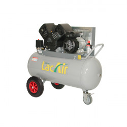 Lacme Compresseur à courroie 3CV Monophasé 17m3/h 100L TwinAir 17/100 M Kobleo