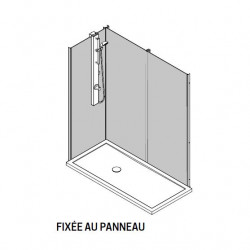 Novellini Colonne de douche fixée au panneau mitigeur mécanique 10 x H.118 cm Kobleo