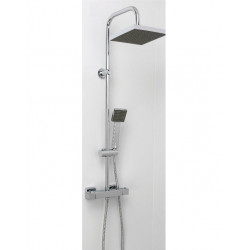 Ondée Colonne de douche sans mitigeur tête carrée extra plate monofontion CE Kobleo