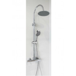 Ondée Colonne de douche avec thermostatique tête ronde plate 3 fonctions ZEK Kobleo