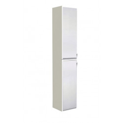 Ondée Colonne poser 35x185x313 cm coloris blanc deux portes grands miroirs M Kobleo