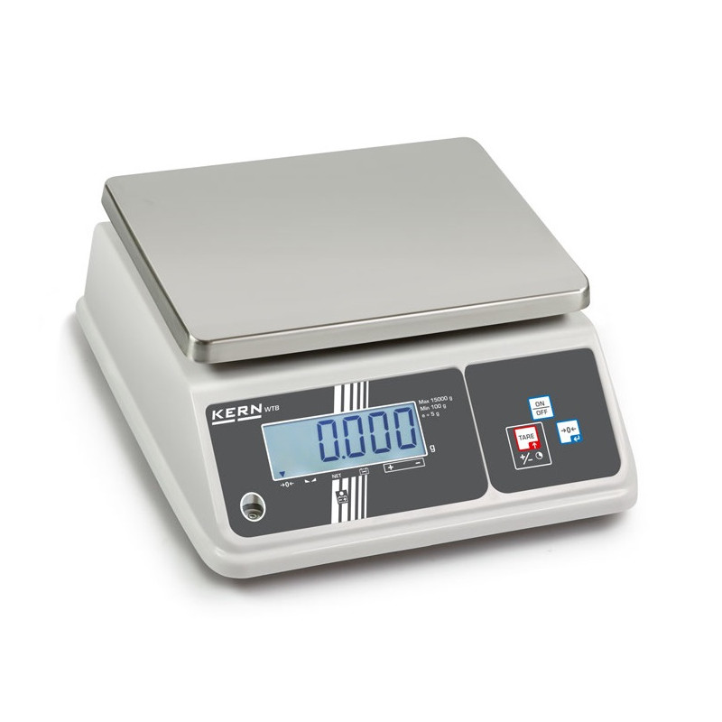 Kern sohn Balance de table WTB10K-3N portée max 15kg lecture 2g IP65 Kern Kobleo