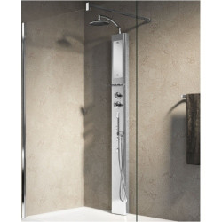Novellini Colonne de douche thermostatique 19 x 210 cm blanc sans siège THINK 1 Novellini Kobleo