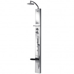 Novellini Colonne de douche mécanique 19 x 210 cm avec siège blanc THINKNP1VM-B Kobleo
