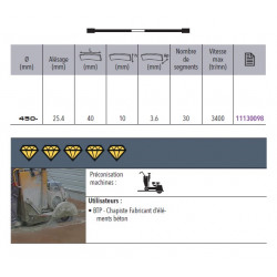 Sidamo Disque Diamant Ultra Bf D. 450 X 25,4 X H 10 Sidamo Kobleo