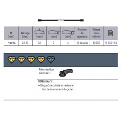 Sidamo Disque Diamant Pro Joint Sd D. 125 X 6,4 X 22,23 X H 7 Sidamo Kobleo