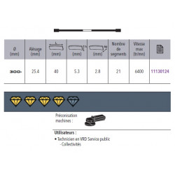 Sidamo Disque Diamant Pro Ft D. 300 X 25,4 X H 5 Sidamo Kobleo