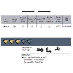 Sidamo Disque Diamant Expert Ba D. 400 X 25,4 X H 10 Sidamo Kobleo