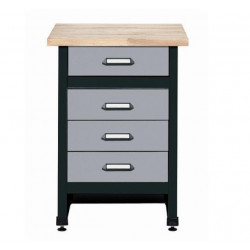 Kupper Desserte gris 4 tiroirs Kupper Kobleo