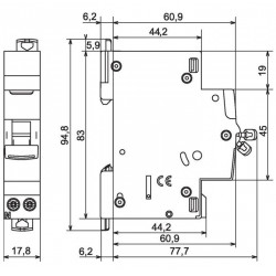 Legrand Disjoncteur DX³ 4500 6 kA courbe C Auto/vis 10A Kobleo