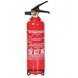 Rot Extincteur à poudre 1 Kg 85x350mm Kobleo