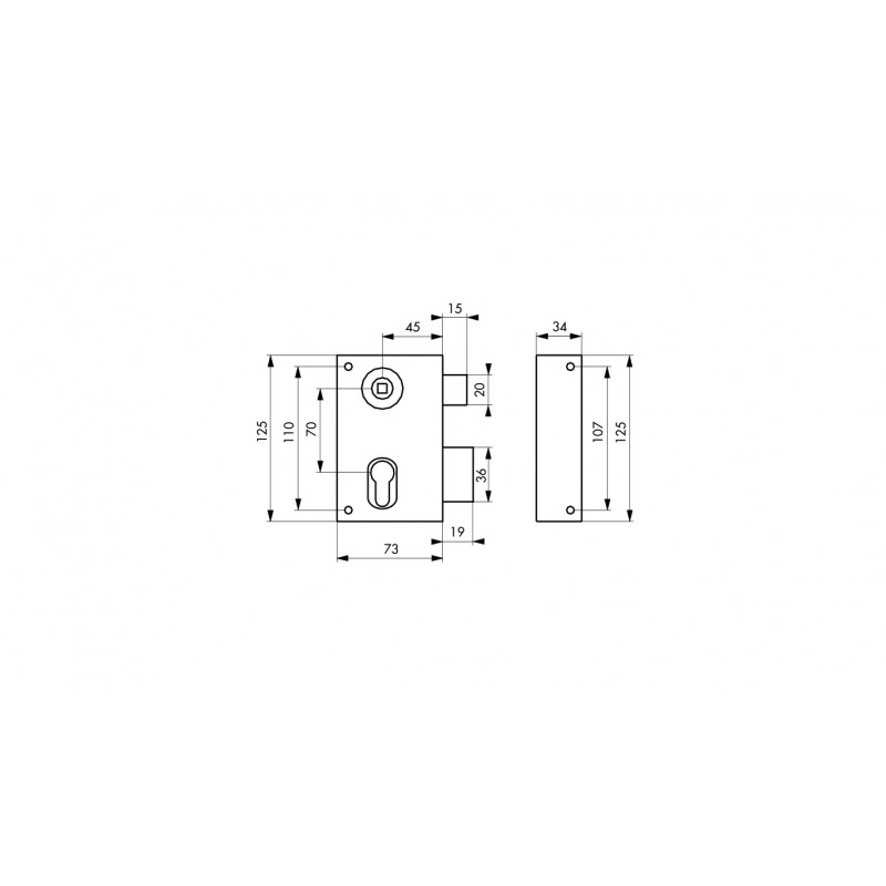 Thirard Boitier CP 73 x 125 mm droite 308816 Thirard Kobleo Thirard Boitier CP 73 x 125 mm droite 308816 Thirard Kobleo