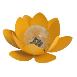 Mundus Déco lumineuse solaire 27 x 24 x 12 cm forme nénuphar couleur jaune Lo Kobleo Mundus Déco lumineuse solaire 27 x 24 x 12 cm forme nénuphar couleur jaune Lo Kobleo