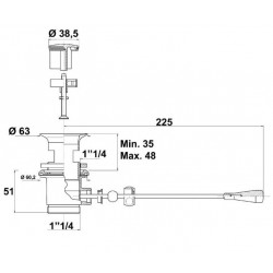 Bossini Vidage laiton à commande au genou Kobleo