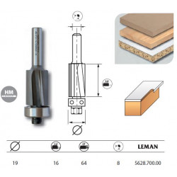 Leman Mèche d'affleureuse biaisée diam. 19 long. 64 q.8 guide 5628.700.00 Leman Kobleo