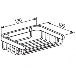 Delabie Porte-savon fil murale en inox Kobleo