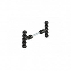 Thirard Poignée porte d'entrée Bouton double fer torsadé carré 6mmx80mm 1 port Kobleo